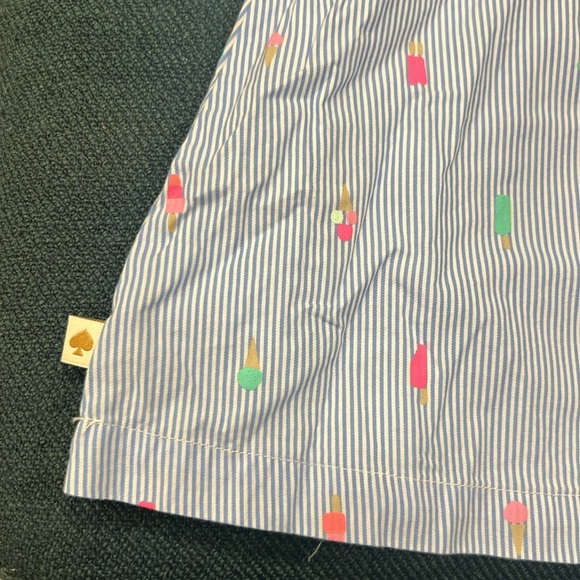 Kate Spade New York Seersucker Off Shoulder Popsicle Ice Cream Dress 18 month - Picture 3 of 8